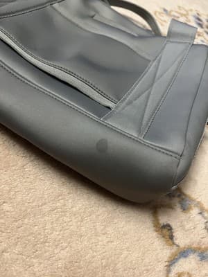 Rare Dagne Dover Grey Laptop Tote Bag Zip 15x11x4 Grey Carryall Large - Thumbnail 5