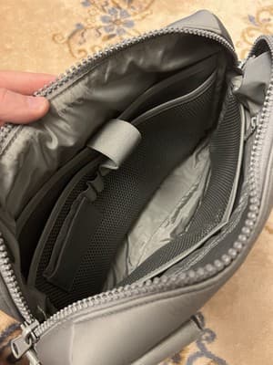 Rare Dagne Dover Grey Laptop Tote Bag Zip 15x11x4 Grey Carryall Large - Thumbnail 13