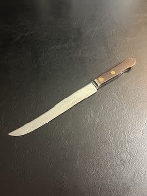VTG 8” Dictator Tempered Stainless Steel Knife Carving Kitchen Blade Chef Slicer - Image 1