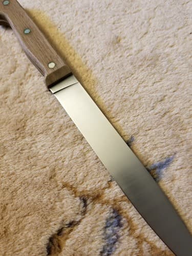 Gerber Legendary Blades 1206 8” Slicer Knife Kitchen Vtg Wood Handle Blade - Thumbnail 9
