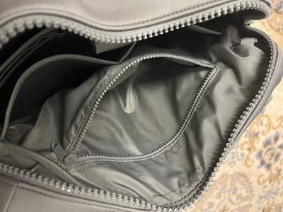 Rare Dagne Dover Grey Laptop Tote Bag Zip 15x11x4 Grey Carryall Large - Thumbnail 15