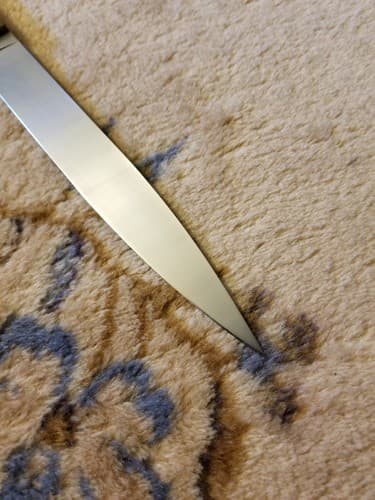 Gerber Legendary Blades 1206 8” Slicer Knife Kitchen Vtg Wood Handle Blade - Thumbnail 8