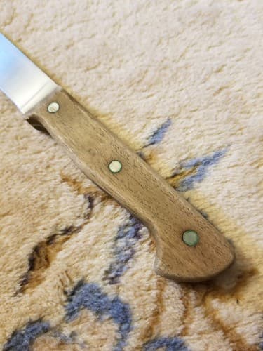 Gerber Legendary Blades 1206 8” Slicer Knife Kitchen Vtg Wood Handle Blade - Thumbnail 2