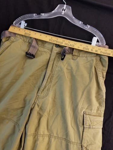 VTG Abercrombie Fitch Camo Paratroops Cargo Convertible Pants Mens XL Baggy Y2K - Thumbnail 14