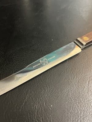 VTG 8” Dictator Tempered Stainless Steel Knife Carving Kitchen Blade Chef Slicer - Thumbnail 3