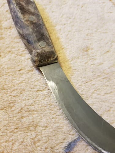 Vtg 1960's R.H. FORSCHNER VICTORINOX SWITZERLAND Skinning 5" Blade Knife Wood - Thumbnail 9