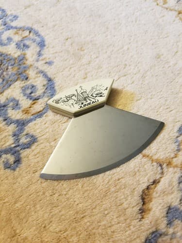 Rare Juneau Alaska Ulu Knife Handle Alaskan Vintage Sharp Chopping Blade - Image 1