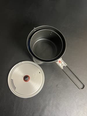 MSR 2.5 & 1.5 Liter Aluminum Nonstick Ceramic Coating Nesting Camp Cook Set Pots - Thumbnail 2
