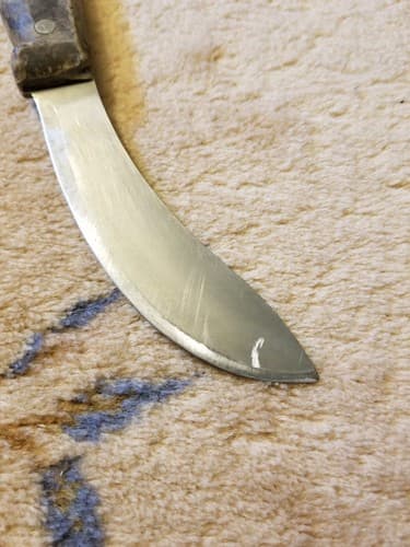 Vtg 1960's R.H. FORSCHNER VICTORINOX SWITZERLAND Skinning 5" Blade Knife Wood - Thumbnail 8