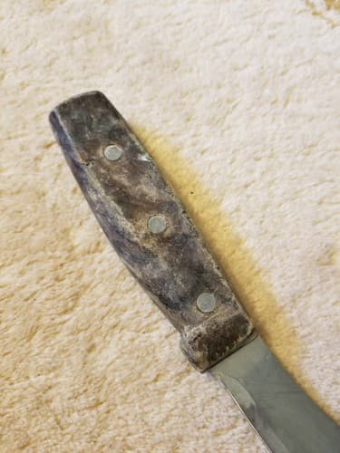 Vtg 1960's R.H. FORSCHNER VICTORINOX SWITZERLAND Skinning 5" Blade Knife Wood - Thumbnail 10
