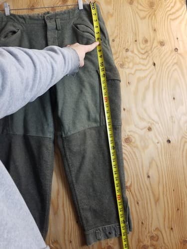 VTG 1942 Swedish WWII Army Pants Thick WOOL Sweden Military Cargo 100U 36x29 - Thumbnail 13