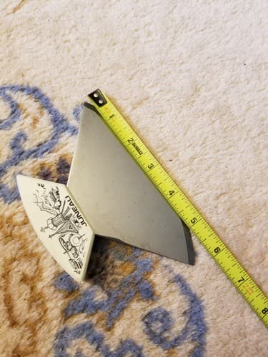 Rare Juneau Alaska Ulu Knife Handle Alaskan Vintage Sharp Chopping Blade - Thumbnail 8