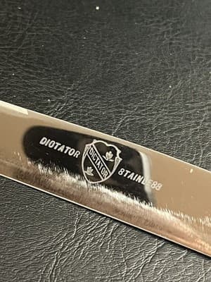 VTG 8” Dictator Tempered Stainless Steel Knife Carving Kitchen Blade Chef Slicer - Thumbnail 5