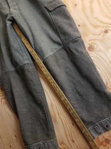 VTG 1942 Swedish WWII Army Pants Thick WOOL Sweden Military Cargo 100U 36x29 - Thumbnail 15