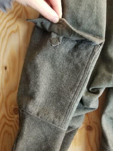VTG 1942 Swedish WWII Army Pants Thick WOOL Sweden Military Cargo 100U 36x29 - Thumbnail 12