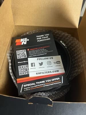 K&N RU-1041 Universal 6” Flange Clamp-On High-Flow Air Filter Free Shipping NEW - Thumbnail 5