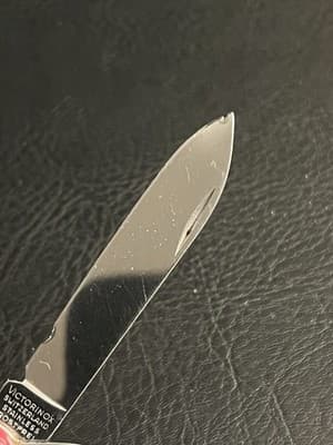 Vtg Victorinox Swiss Army Knife Officer Suisse 6 Blade Rostfrei *Chipped Blade - Thumbnail 4