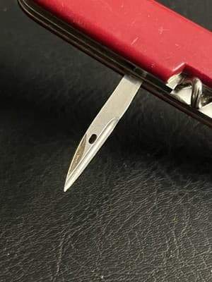 Vtg Victorinox Swiss Army Knife Officer Suisse 6 Blade Rostfrei *Chipped Blade - Thumbnail 12