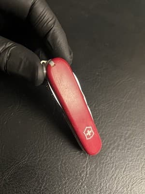 Vtg Victorinox Swiss Army Knife Officer Suisse 6 Blade Rostfrei *Chipped Blade - Thumbnail 19