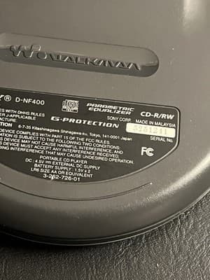 Sony Walkman D-NF400 CD Player Silver Parametric EQ G-Protection FM/AM/TV TESTED - Thumbnail 9