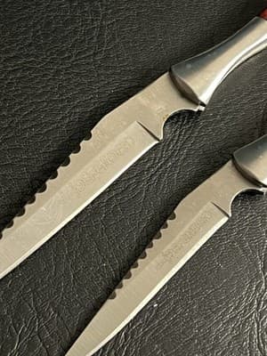 Lot of 2 Skinny Defender Xtreme 5248 Folding Pocket Knives Wood Handle Knife - Thumbnail 5
