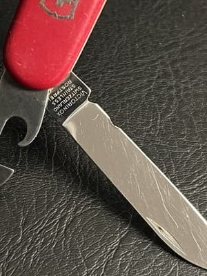 Vtg Victorinox Swiss Army Knife Officer Suisse 6 Blade Rostfrei *Chipped Blade - Thumbnail 10