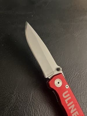 Sarge Knives Uline Pocket Knife Stainless Steel Folding Knife Tool Red Grip - Thumbnail 3
