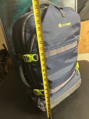 Pacsafe TourSafe EXP21 Anti-Theft Wheeled Carry-On Travel Suitcase Blue /Green - Thumbnail 11
