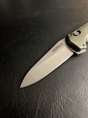 Gerber Gear Highbrow Folding Pocket Knife Blade AO Fold 8970820a Assisted Flip - Thumbnail 8
