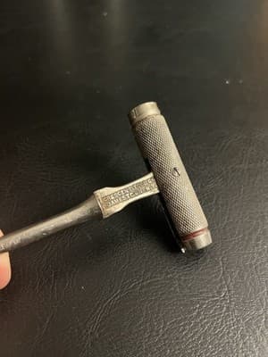 Vintage Crescent Tool Co T-Handle Folding Flathead Screwdriver Hammer Flat Head - Thumbnail 2