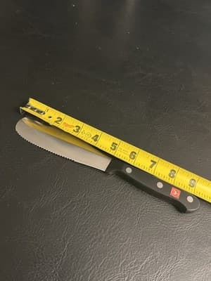 Wusthof Gourmet 2801 5" Serrated Spatula Spreader Bagel Knife Germany - Thumbnail 10