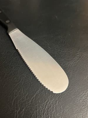 Wusthof Gourmet 2801 5" Serrated Spatula Spreader Bagel Knife Germany - Thumbnail 7