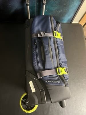 Pacsafe TourSafe EXP21 Anti-Theft Wheeled Carry-On Travel Suitcase Blue /Green - Thumbnail 8