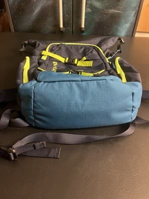 Patagonia Jalama 28L Backpack Blue Neon Green Travel Bag Padded Laptop Daypack - Thumbnail 5