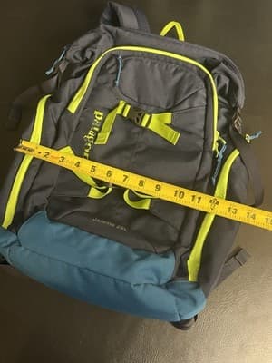 Patagonia Jalama 28L Backpack Blue Neon Green Travel Bag Padded Laptop Daypack - Thumbnail 9