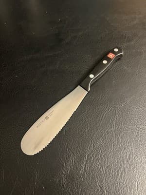 Wusthof Gourmet 2801 5" Serrated Spatula Spreader Bagel Knife Germany - Image 1