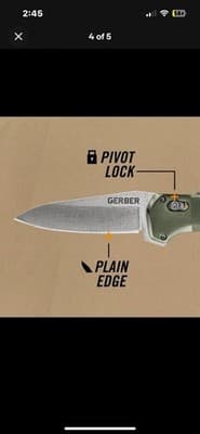 Gerber Gear Highbrow Folding Pocket Knife Blade AO Fold 8970820a Assisted Flip - Thumbnail 20