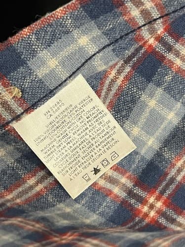 Pendleton Lodge Wool Button Shirt Men’s XL Blue Red Plaid Fitted - Chest Pocket - Thumbnail 5