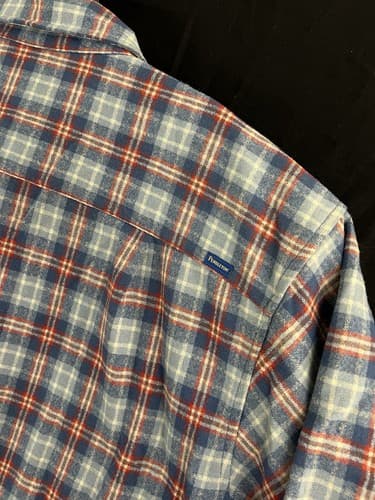 Pendleton Lodge Wool Button Shirt Men’s XL Blue Red Plaid Fitted - Chest Pocket - Thumbnail 7