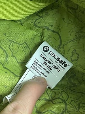 Pacsafe TourSafe EXP21 Anti-Theft Wheeled Carry-On Travel Suitcase Blue /Green - Thumbnail 22