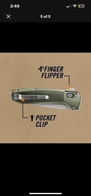 Gerber Gear Highbrow Folding Pocket Knife Blade AO Fold 8970820a Assisted Flip - Thumbnail 21