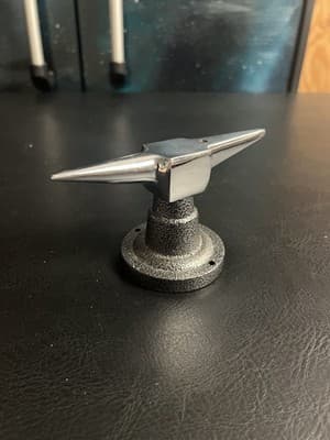 Small Double Horn Anvil On Base & T-Shaped Anvil Jewelers Metalworking Tool - Image 1