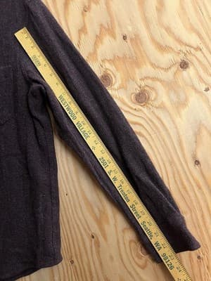 Taylor Stitch Service Shirt Burgundy Port Melange 100% Wool 44 Mens L Button Up - Thumbnail 10