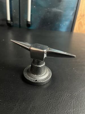 Small Double Horn Anvil On Base & T-Shaped Anvil Jewelers Metalworking Tool - Thumbnail 2