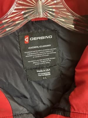 GERBING 12v USA Heated Jacket Liner Ripstop Nylon Mens L-L No Controller READ - Thumbnail 8