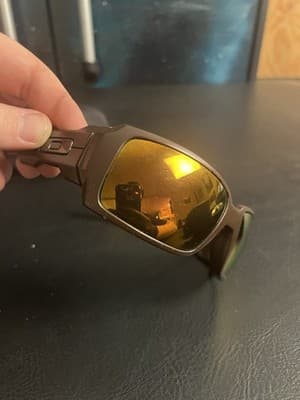Oakley Oil Drum Brown Smoke Bronze Polarized Sunglasses USA with Case NO LENS - Thumbnail 4