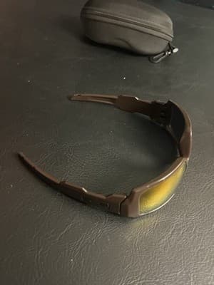 Oakley Oil Drum Brown Smoke Bronze Polarized Sunglasses USA with Case NO LENS - Thumbnail 10