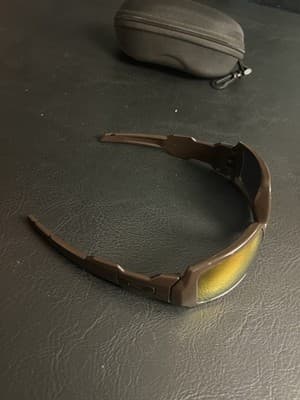 Oakley Oil Drum Brown Smoke Bronze Polarized Sunglasses USA with Case NO LENS - Thumbnail 9