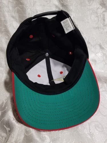 Vintage Karate USA Men's Red Black Adjustable Baseball Snapback Hat 90s Fighting - Thumbnail 9