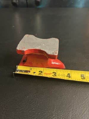 Single Horn Small Anvil Cast Steel Anvil Blacksmith Forging Metalwork 3.5” Red - Thumbnail 10